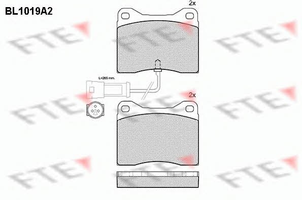 FTE BL1019A2 Brake Pad Set, disc brake BL1019A2: Buy near me at 2407.PL in Poland at an Affordable price!