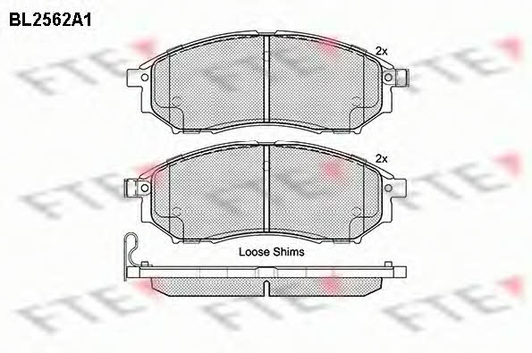 FTE BL2562A1 Тормозные колодки дисковые, комплект BL2562A1: Отличная цена - Купить в Польше на 2407.PL!