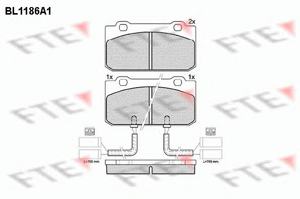 FTE BL1186A1 Brake Pad Set, disc brake BL1186A1: Buy near me at 2407.PL in Poland at an Affordable price!