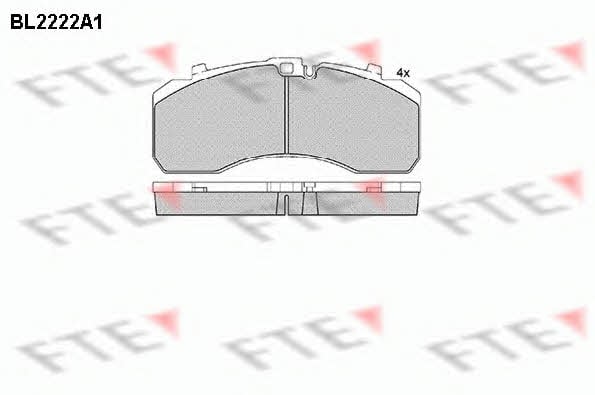 FTE BL2222A1 Brake Pad Set, disc brake BL2222A1: Buy near me at 2407.PL in Poland at an Affordable price!