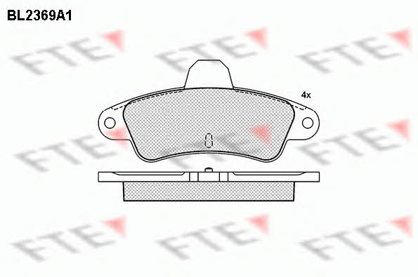FTE BL2369A1 Scheibenbremsbeläge, Set BL2369A1: Kaufen Sie zu einem guten Preis in Polen bei 2407.PL!