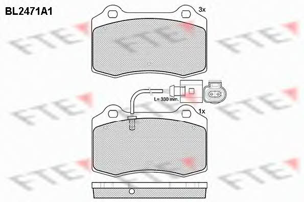 FTE BL2471A1 Brake Pad Set, disc brake BL2471A1: Buy near me in Poland at 2407.PL - Good price!