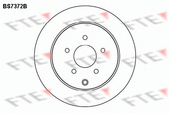 FTE BS7372B Rear ventilated brake disc BS7372B: Buy near me in Poland at 2407.PL - Good price!