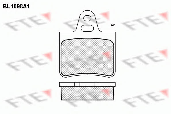 FTE BL1098A1 Brake Pad Set, disc brake BL1098A1: Buy near me at 2407.PL in Poland at an Affordable price!