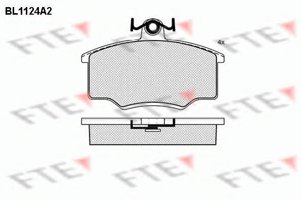 FTE BL1124A2 Тормозные колодки дисковые, комплект BL1124A2: Отличная цена - Купить в Польше на 2407.PL!