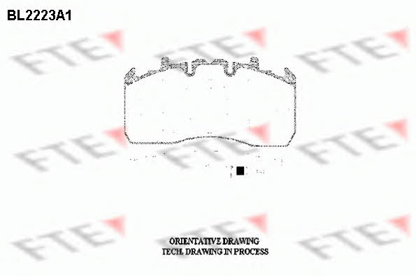 FTE BL2223A1 Brake Pad Set, disc brake BL2223A1: Buy near me in Poland at 2407.PL - Good price!