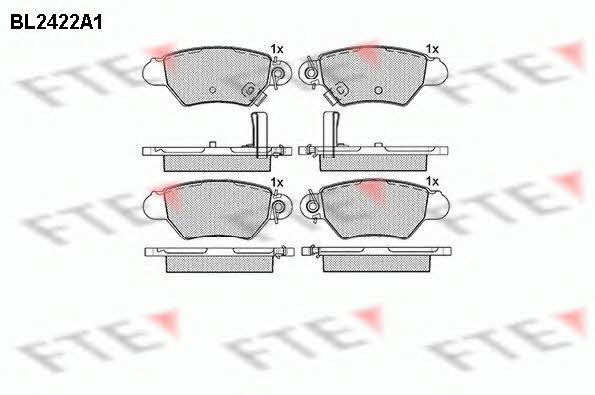 FTE BL2422A1 Scheibenbremsbeläge, Set BL2422A1: Kaufen Sie zu einem guten Preis in Polen bei 2407.PL!
