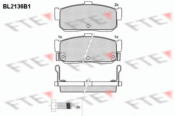 FTE BL2136B1 Scheibenbremsbeläge, Set BL2136B1: Kaufen Sie zu einem guten Preis in Polen bei 2407.PL!