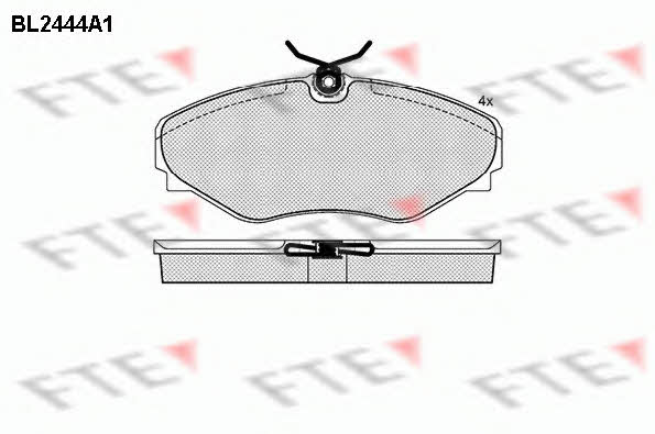 FTE BL2444A1 Klocki hamulcowe, zestaw BL2444A1: Dobra cena w Polsce na 2407.PL - Kup Teraz!