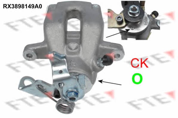 FTE RX3898149A0 Brake caliper rear left RX3898149A0: Buy near me in Poland at 2407.PL - Good price!
