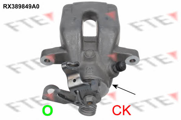FTE RX389849A0 Brake caliper rear left RX389849A0: Buy near me in Poland at 2407.PL - Good price!