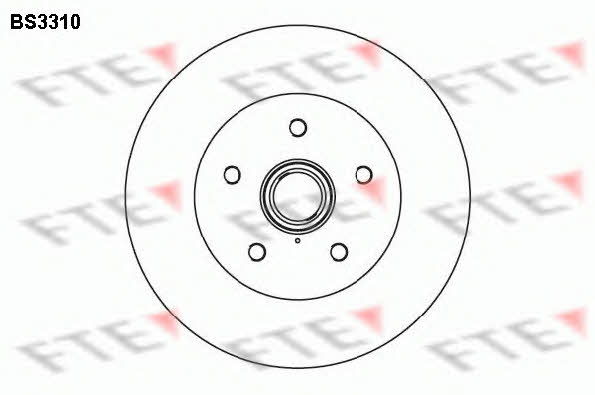 FTE BS3310 Unventilated front brake disc BS3310: Buy near me in Poland at 2407.PL - Good price!