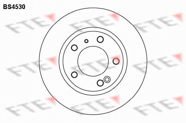 FTE BS4530 Tarcza hamulcowa tylna, niewentylowana BS4530: Dobra cena w Polsce na 2407.PL - Kup Teraz!