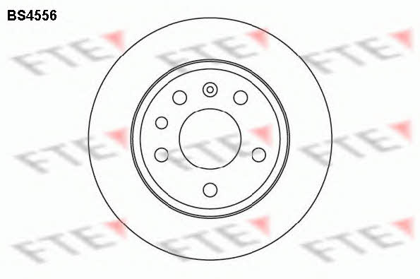 FTE BS4556 Тормозной диск задний невентилируемый BS4556: Отличная цена - Купить в Польше на 2407.PL!