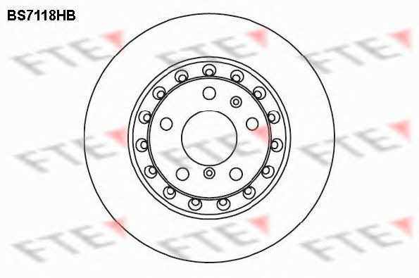 FTE BS7118HB Rear ventilated brake disc BS7118HB: Buy near me in Poland at 2407.PL - Good price!