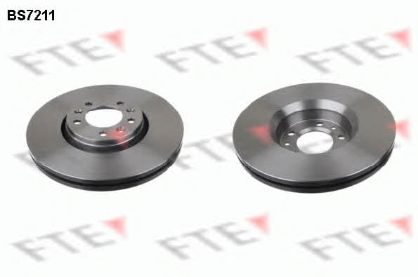 FTE BS7211 Front brake disc ventilated BS7211: Buy near me in Poland at 2407.PL - Good price!