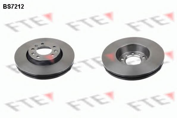 FTE BS7212 Front brake disc ventilated BS7212: Buy near me in Poland at 2407.PL - Good price!