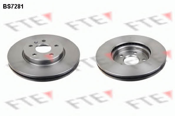 FTE BS7281 Front brake disc ventilated BS7281: Buy near me in Poland at 2407.PL - Good price!