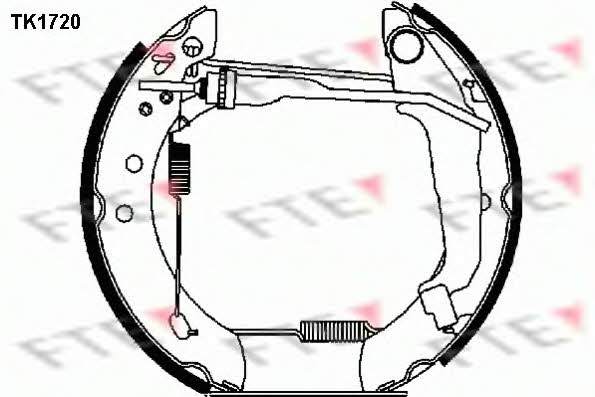 FTE TK1720 Колодки тормозные барабанные, комплект TK1720: Отличная цена - Купить в Польше на 2407.PL!