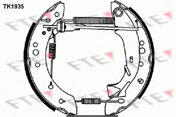 FTE TK1935 Колодки гальмівні барабанні, комплект TK1935: Приваблива ціна - Купити у Польщі на 2407.PL!