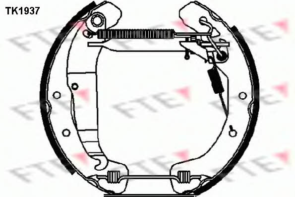 FTE TK1937 Колодки тормозные барабанные, комплект TK1937: Отличная цена - Купить в Польше на 2407.PL!