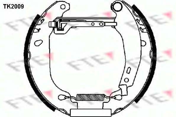 FTE TK2009 Колодки тормозные барабанные, комплект TK2009: Отличная цена - Купить в Польше на 2407.PL!