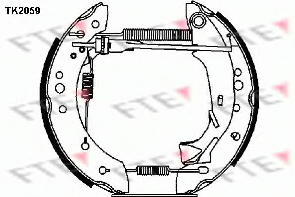 FTE TK2059 Колодки гальмівні барабанні, комплект TK2059: Приваблива ціна - Купити у Польщі на 2407.PL!