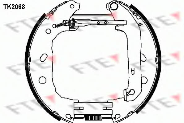 FTE TK2068 Колодки тормозные барабанные, комплект TK2068: Отличная цена - Купить в Польше на 2407.PL!