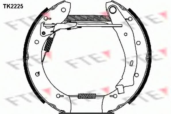 FTE TK2225 Колодки тормозные барабанные, комплект TK2225: Отличная цена - Купить в Польше на 2407.PL!