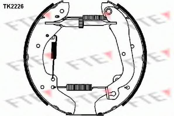 FTE TK2226 Колодки тормозные барабанные, комплект TK2226: Купить в Польше - Отличная цена на 2407.PL!