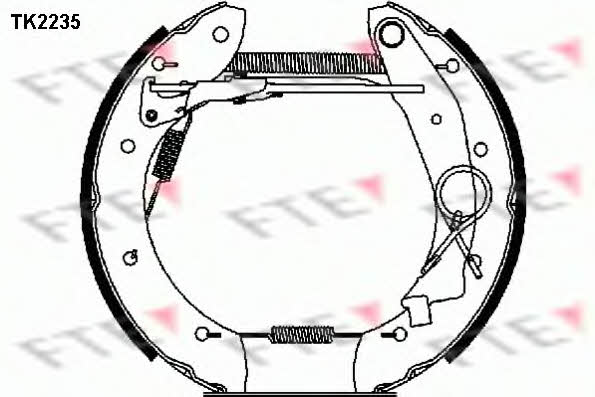 FTE TK2235 Колодки гальмівні барабанні, комплект TK2235: Приваблива ціна - Купити у Польщі на 2407.PL!