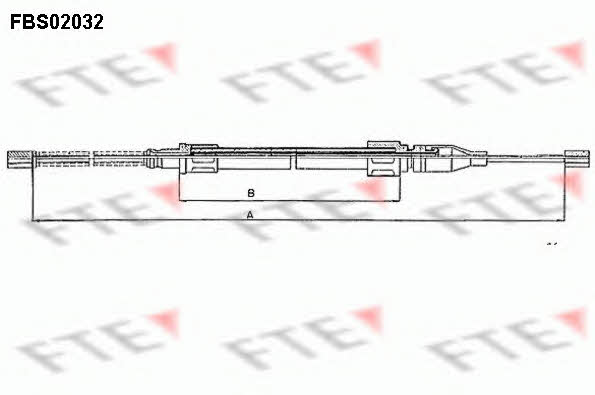 FTE FBS02032 Cable Pull, parking brake FBS02032: Buy near me in Poland at 2407.PL - Good price!