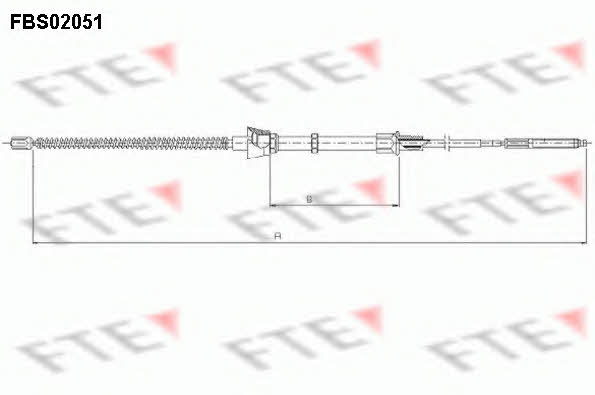 FTE FBS02051 Трос гальма стоянки FBS02051: Приваблива ціна - Купити у Польщі на 2407.PL!