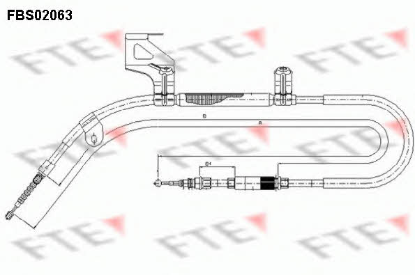 FTE FBS02063 Cable Pull, parking brake FBS02063: Buy near me in Poland at 2407.PL - Good price!