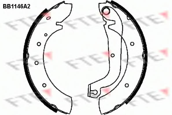 FTE BB1146A2 Brake shoe set BB1146A2: Buy near me in Poland at 2407.PL - Good price!