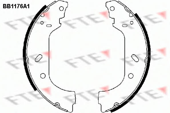 FTE BB1176A1 Brake shoe set BB1176A1: Buy near me at 2407.PL in Poland at an Affordable price!