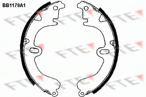 FTE BB1179A1 Szczęki hamulcowe, zestaw BB1179A1: Dobra cena w Polsce na 2407.PL - Kup Teraz!