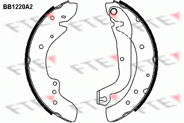 FTE BB1220A2 Szczęki hamulcowe, zestaw BB1220A2: Dobra cena w Polsce na 2407.PL - Kup Teraz!