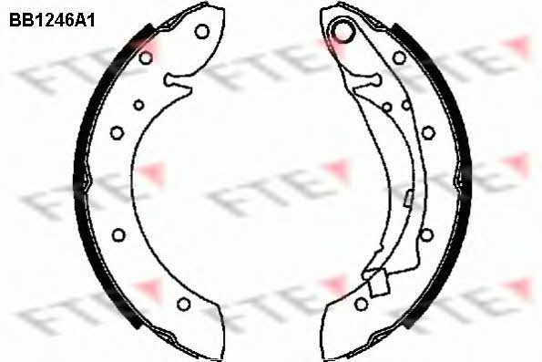 FTE BB1246A1 Brake shoe set BB1246A1: Buy near me at 2407.PL in Poland at an Affordable price!