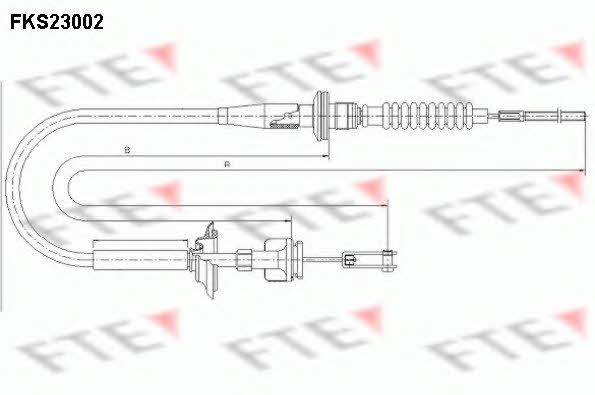 FTE FKS23002 Clutch cable FKS23002: Buy near me in Poland at 2407.PL - Good price!