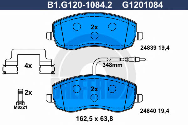 Galfer B1.G120-1084.2 Klocki hamulcowe, zestaw B1G12010842: Dobra cena w Polsce na 2407.PL - Kup Teraz!