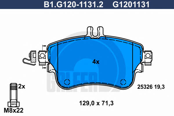 Galfer B1.G120-1131.2 Klocki hamulcowe, zestaw B1G12011312: Dobra cena w Polsce na 2407.PL - Kup Teraz!