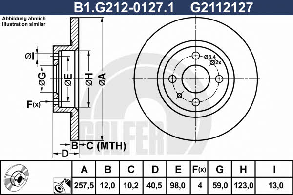 Galfer B1.G212-0127.1 Tarcza hamulcowa B1G21201271: Dobra cena w Polsce na 2407.PL - Kup Teraz!