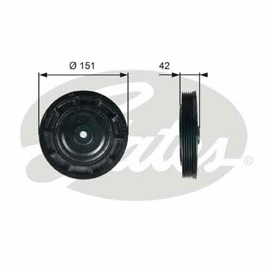 Gates TVD1116 Pulley crankshaft TVD1116: Buy near me at 2407.PL in Poland at an Affordable price!