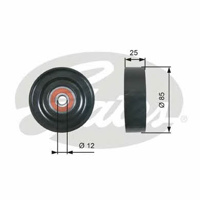 Gates V-ribbed belt tensioner (drive) roller – price 78 PLN