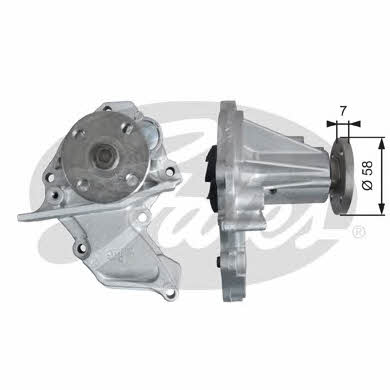 Gates WP0118 Water pump WP0118: Buy near me in Poland at 2407.PL - Good price!