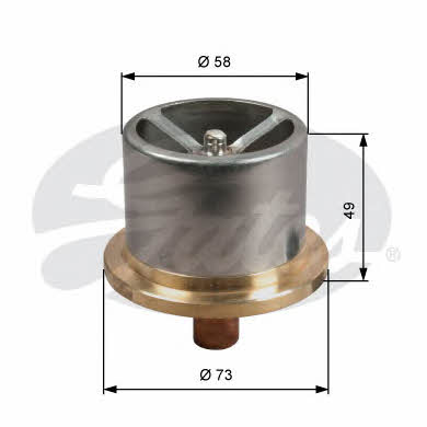 Gates TH51386 Termostat, środek chłodzący TH51386: Dobra cena w Polsce na 2407.PL - Kup Teraz!
