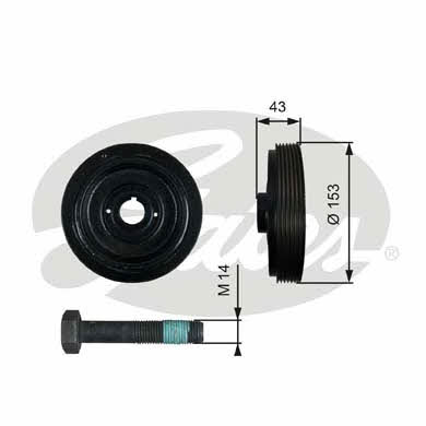 Gates TVD1005A Pulley crankshaft TVD1005A: Buy near me in Poland at 2407.PL - Good price!
