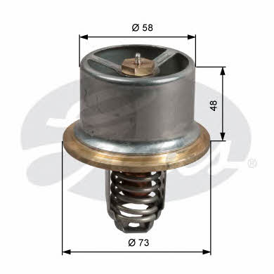 Gates TH51180G1 Thermostat, coolant TH51180G1: Buy near me in Poland at 2407.PL - Good price!