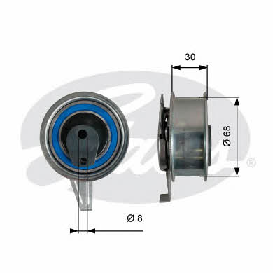 Gates Tensioner pulley, timing belt – price 135 PLN